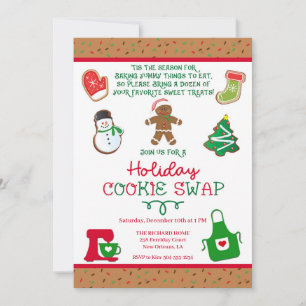 Cookie Swap Invitation, Cookie Party Invitation