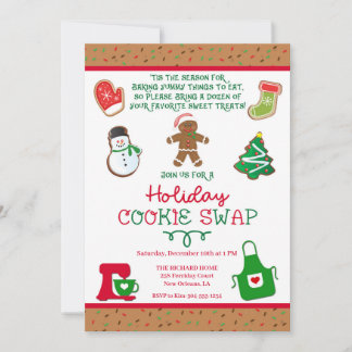 Cookie Swap Invitation, Cookie Party Invitation