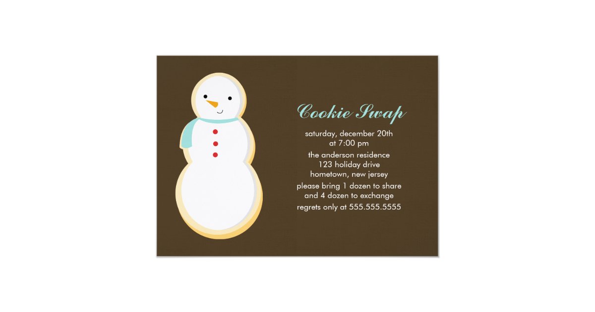 Cookie Swap Invitations 