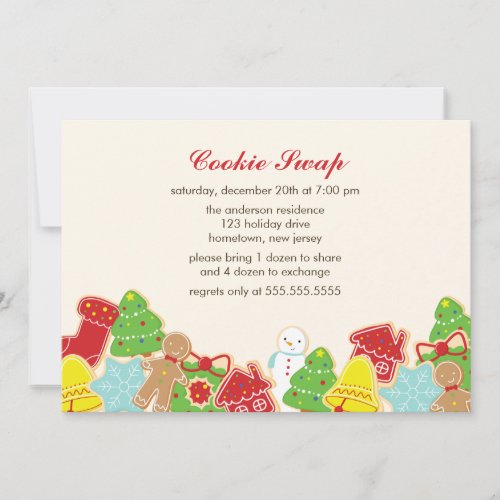 Cookie Swap Party Invitation