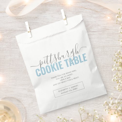 Cookie Table Poem Wedding Paper Favor Bag