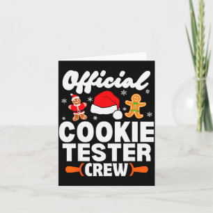 Cookie Tester Crew Christmas Baking Xmas Pajamas Card