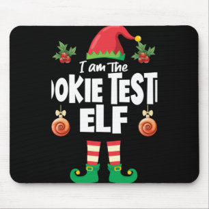 Cookie Tester Elf Family Matching Christmas Name T Mouse Pad