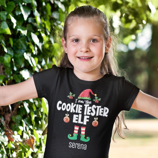 Cookie tester elf family matching christmas name T-Shirt (Creator Uploaded)