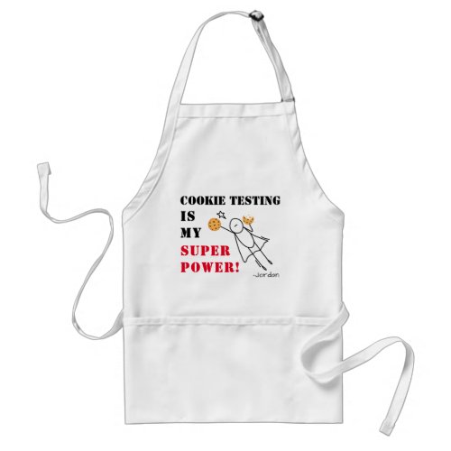 Cookie Testing Is My Superpower Kids Apron