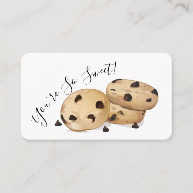 Cookie Thank You Enclosure Card (Front)