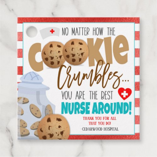 Cookie Thank You Nurse Gift Tag