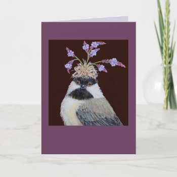 Cookie  The Chickadee Card by vickisawyer at Zazzle