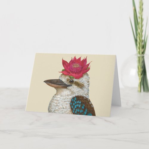 Cookie the kookaburra card
