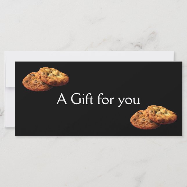 Cookie Themed Gift Certificate (Front)