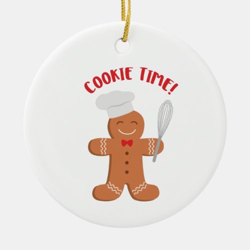 Cookie Time Ceramic Ornament