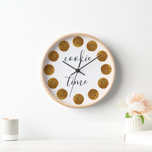 Cookie Time Chocolate Chip Cookie Kitchen Clock