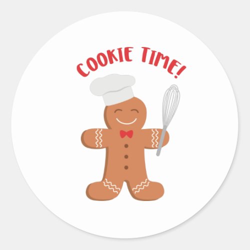 Cookie Time Classic Round Sticker