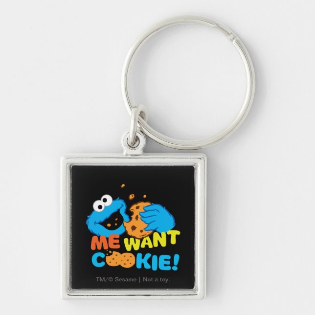 Cookie Wants Cookie Keychain (Front)