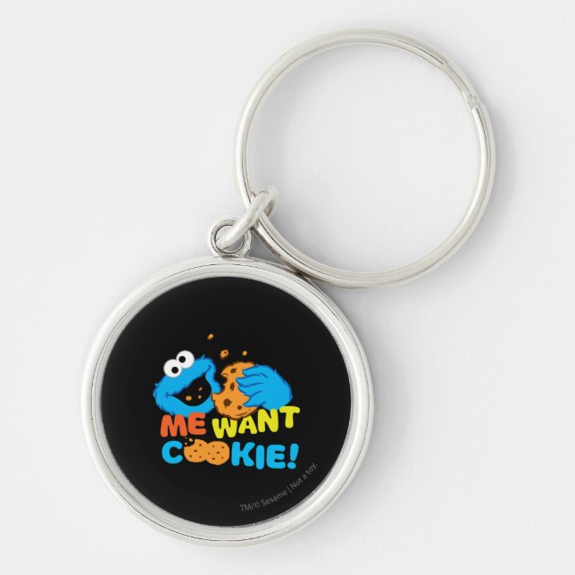 Cookie Wants Cookie Keychain (Front)