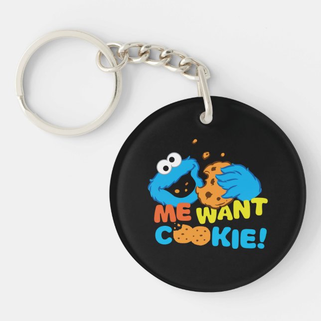 Cookie Wants Cookie Keychain (Front)