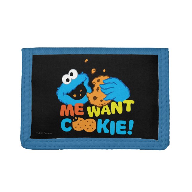 Cookie Wants Cookie Tri-fold Wallet (Front)