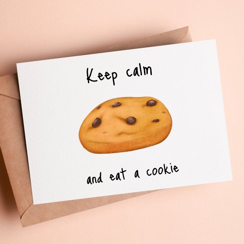 Cookie with Chocolate Chips Postcard