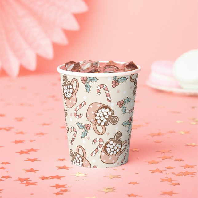 Cookies and Cocoa Birthday Party Paper Cups (Insitu)