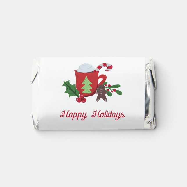 Cookies and Cocoa Christmas Custom Holidays Cute Hershey's Miniatures (Front)