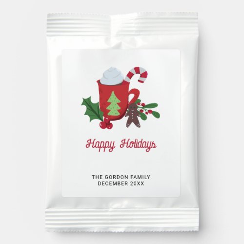 Cookies and Cocoa Christmas Custom Holidays Cute Hot Chocolate Drink Mix