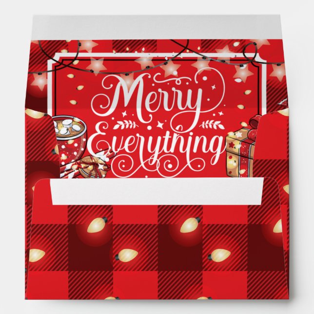 Cookies and Cocoa Christmas Party  Envelope (Back (Bottom))