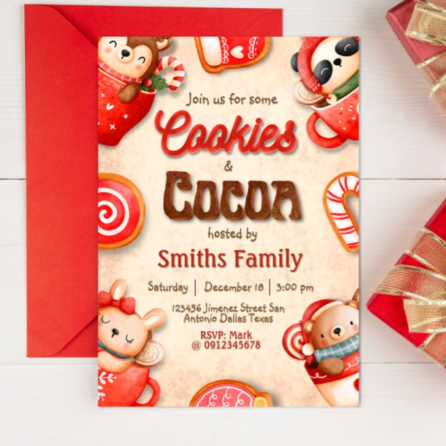 Cookies and Cocoa - Holiday Party Invitation (Creator Uploaded)
