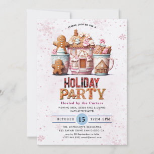 Cookies and Cocoa Holiday Party Invitation