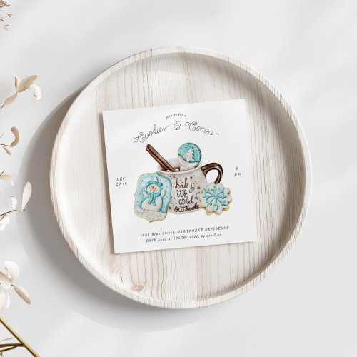 Cookies and Cocoa Holiday Party Invite