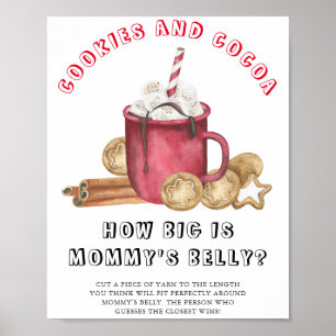 COOKIES AND COCOA How big is mommy's belly game  Poster