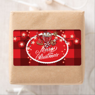Cookies and Cocoa Merry Christmas Label