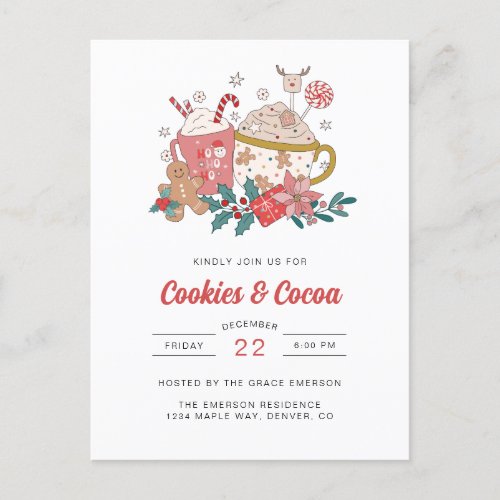 Cookies and Cocoa Party Invitation