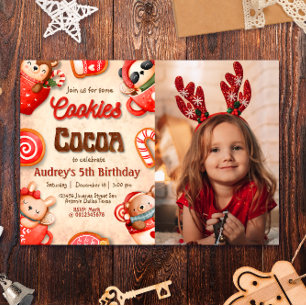 Cookies and Cocoa - with Photo Invitation