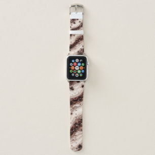 Cookies and Cream Milkshake Marble Texture Design Apple Watch Band