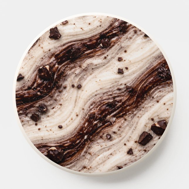 Cookies and Cream Milkshake Marble Texture Design PopSocket (Popsocket)