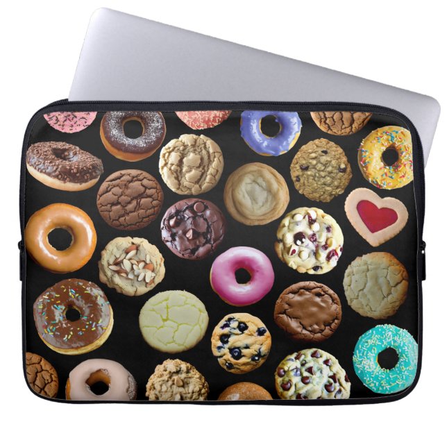 Cookies and Donuts Laptop Sleeve (Front)