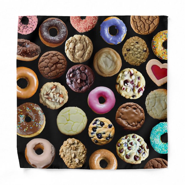 Cookies and Doughnuts Bandana (Front)