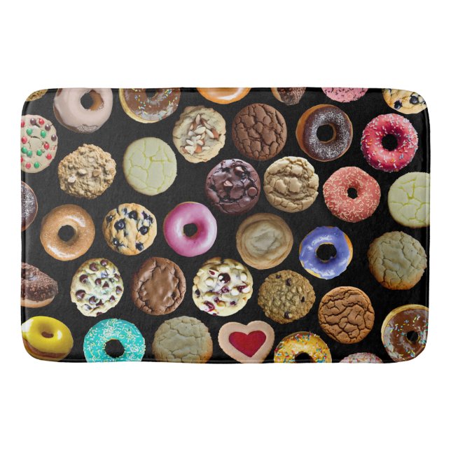 Cookies and Doughnuts Bath Mat (Front)