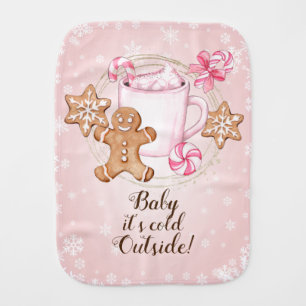 Cookies and Hot Cocoa burp cloth