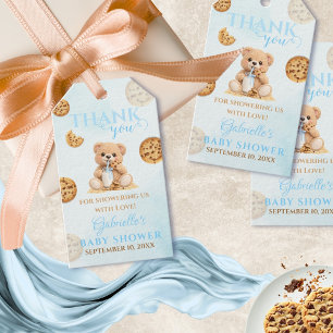 Cookies and Milk Baby Shower - Teddy Baby Shower Gift Tags