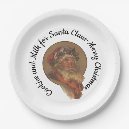 Cookies and Milk for Santa Claus _Merry Christmas Paper Plates