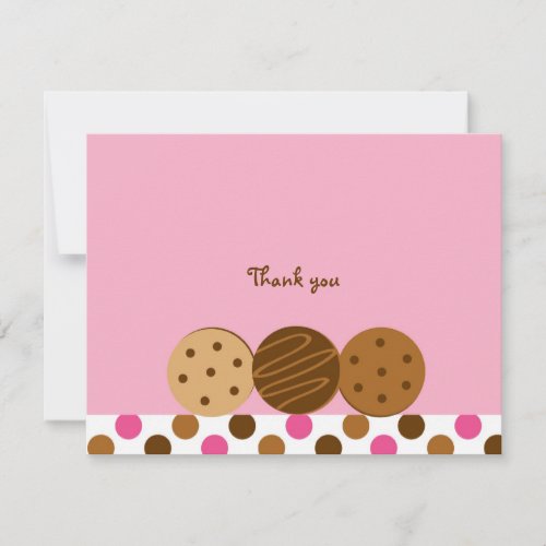 Cookies and Milk Thank You Note Cards