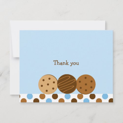 Cookies and Milk Thank You Note Cards