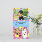 Cookies and Milk Together Cute Kids Valentine Holiday Card (Standing Front)
