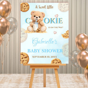 Cookies and Milk Welcome Sign - Teddy Bear Baby