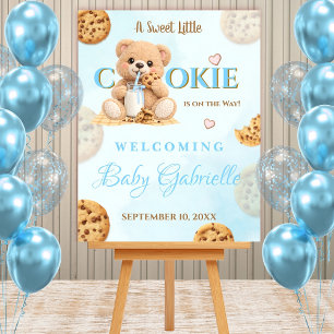 Cookies and Milk Welcome Sign - Teddy Bear Baby