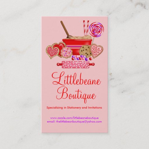 Customizable Cookies and Sweets Business Calling Cards Business Card