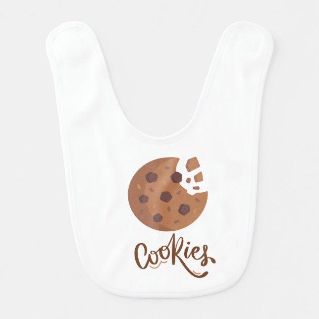 cookies baby bib (Front)