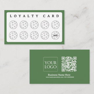 Cookies Bakery Baker Coffee Shop Homemade Business Loyalty Card