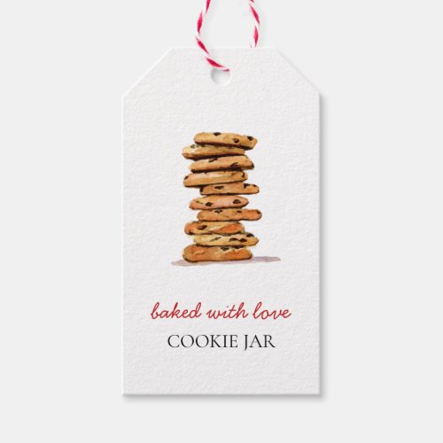 Cookies bakery watercolor gift tags